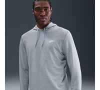 Nike Club Men's Knit Pullover Hoodie - Grey - Cotton L