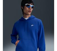 Nike Club Men's Pullover Fleece Hoodie - Blue - Cotton/Polyester L
