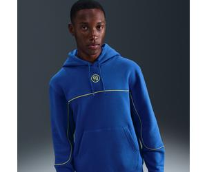 Nike Club Total 90 Men's Football Pullover Hoodie - Blue - Cotton/Polyester