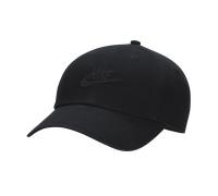 Nike Club Unstructured Futura Wash Cap - Black - Cotton L/XL