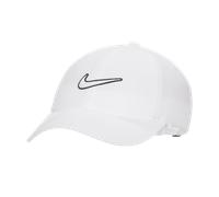 Nike Club Unstructured Swoosh Cap - White - Polyester M/L