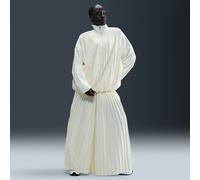 Nike Collection Women's Mid-Rise Pleated Tracksuit Bottoms - White - Polyester/Elastane XS (UK 4-6)