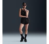 Nike Collection Women's Mid-Rise Twill Shorts - Black - Cotton/Polyester/Elastane S (UK 8-10)