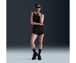 Nike Collection Women's Mid-Rise Twill Shorts - Black - Cotton/Polyester/Elastane XL (UK 20-22)