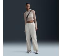 Nike Collection Women's Mid-Rise Twill Trousers - White - Cotton/Polyester/Elastane L (UK 16-18)