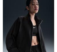 Nike Collection Women's Oversized Windrunner Twill Jacket - Black - Cotton/Polyester/Elastane S (UK 8-10)