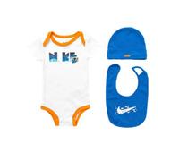 NIKE Coral Graphic NN0938 Baby 3 Piece Bodysuit Beanie Socks 0-6 Months