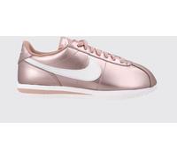 Nike Cortez Laminated Leather Trainers with Swoosh Logo and Round Toe - Size: 5½ - female