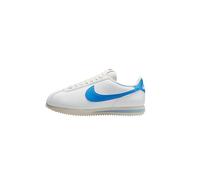 NIKE Cortez Womens Casual Trainers in White Blue - 4 UK