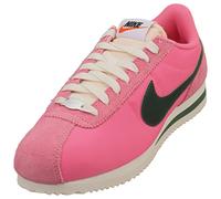 Nike Cortez Womens Fashion Trainers in Pink Green - 6 UK