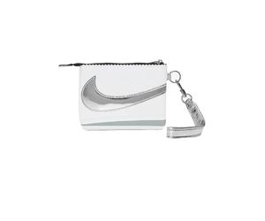 Nike Cortez Wristlet Unisex Wallet Clutch Bag with Strap Smoke Grey - Metallic Silver