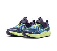 Nike Cosmic Runner PS Junior Running Shoes | UK J2 in Dark Raisin/Light Liquid Lime/White