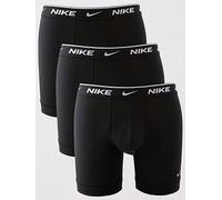 Nike Men's Everyday Cotton Stretch Boxer Briefs, Pack of 3, White/Grey Heather/Black, XS