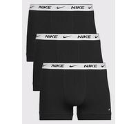 Nike Cotton Stretch 3 Pack Trunks, Black, Size Xl, Men Black
