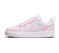 Nike Court Borough Low Recraft Big Kids Shoes (White/Pink Foam US Foo