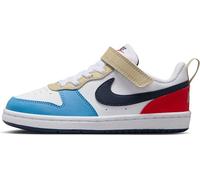 Nike Court Borough Low RECRAFT (PS) Sneaker, White/Thunder Blue-Lt Crimson, 11.5 UK Child
