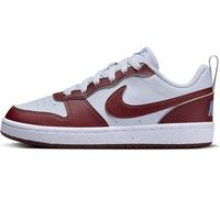 NIKE Court Borough Low Recraft Sneaker, Pure Platinum Dark Team Red Blue Beyond, 3 UK