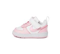 Nike Court Borough Low Recraft Sneaker, White/Pink Foam, 6.5 UK Child