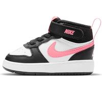 NIKE Court Borough Mid 2 Sneaker, Black White Black Sunset Pulse White, 1.5 UK Child