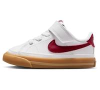 NIKE Court Legacy Sneaker, White Team Red Gum Yellow, 9.5 UK Child