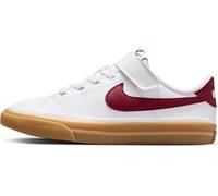 NIKE Court Legacy White/Team RED-Gum Yellow 2.5 UK