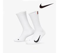 Nike Court Multiplier Tennis Crew Socks 2 Pack Cushioned SK0118-100 / Genuine