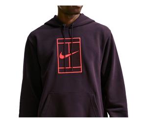 Nike Court Slam Dri-FIT Fleece Hoodie 'Burgundy Ash Bright Crimson' IM6637-647 XL