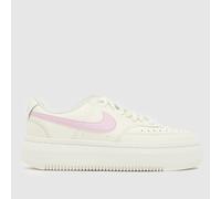 Nike Court Vision Alta Trainers in Beige Multi UK 6 (EU 40)
