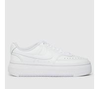Nike Womens Court Vision Alta Leather Basketball Shoe, White, 5 UK