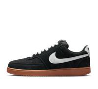 Nike Mens Court Vision Low FL Trainers, Black/White-Gum Med Brown, Size 7, Men Black/White-Gum Med Brown