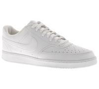 Nike Mens court Vision Lo Shoes, White Black White, 95