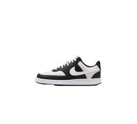 Nike Women's Court Vision Low Next Nature Sneaker, Black/White, 4
