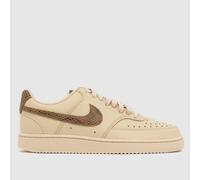 Nike Court Vision Trainers in Beige Multi UK 4 (EU 37½)