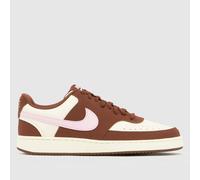 Nike Court Vision Trainers in Brown Multi UK 6 (EU 40)