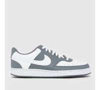 Nike Court Vision Trainers in White & grey UK 10 (EU 45)