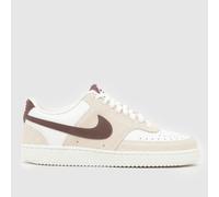 Nike Court Vision Trainers in White & Purple UK 5 (EU 38½)