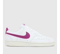 Nike Court Vision Trainers in White & Purple UK 5 (EU 38½)