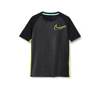 Nike CR7 B Nk Dry Top Ss T-Shirt - Black/Lemon Venom/(Lemon Venom), X-Large