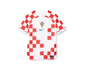 Nike Cro Dri Fit Stadium Home T-Shirt White/Battle Blue XL