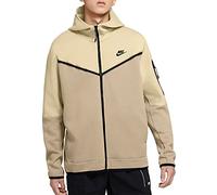 NIKE CU4489-234 Sportswear Tech Fleece Men's Full-Zip Hoodie Sweatshirt Men's BEIGE Size XS