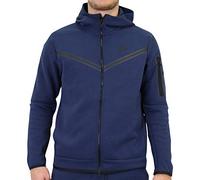 NIKE CU4489-410 M NSW TCH FLC HOODIE FZ WR Sweatshirt Men's Midnight Navy/Black XS