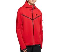 NIKE CU4489-657 M NSW TCH FLC HOODIE FZ WR Sweatshirt Men's University Red/Black 2XL