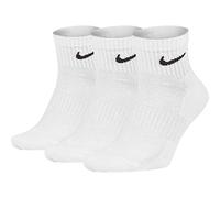 Nike Cushion Quarter Socks, Pack of 3 - White - Medium