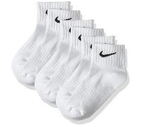 NIKE Cushion Value One Quarter Sock - White/Black, M