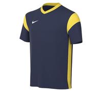 NIKE CW3833-410 Y NK DF PRK DRB III JSY SS T-Shirt Unisex Midnight Navy/Tour Yellow/White Size XL