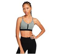 Nike CZ4456 W NK DF INDY V-Neck Bra Sports Bra Women's Smoke Grey/Pure/Black/White M