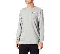 NIKE CZ7395-063 M NK DF LS CRW Sweatshirt Men's DK Grey Heather/Black Size 4XL