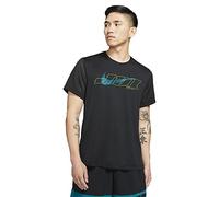 Nike CZ7718-010 M NK TOP SS SC T-Shirt Mens Black/(Green Abyss) S