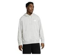 Nike CZ7857-063 Sportswear Club Sweatshirt Men's DK GREY HEATHER/MATTE SILVER/WHITE Size 2XL