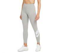 Nike Sportswear Essential Women's High-Waisted Logo Leggings - Grey S (UK 8-10)
